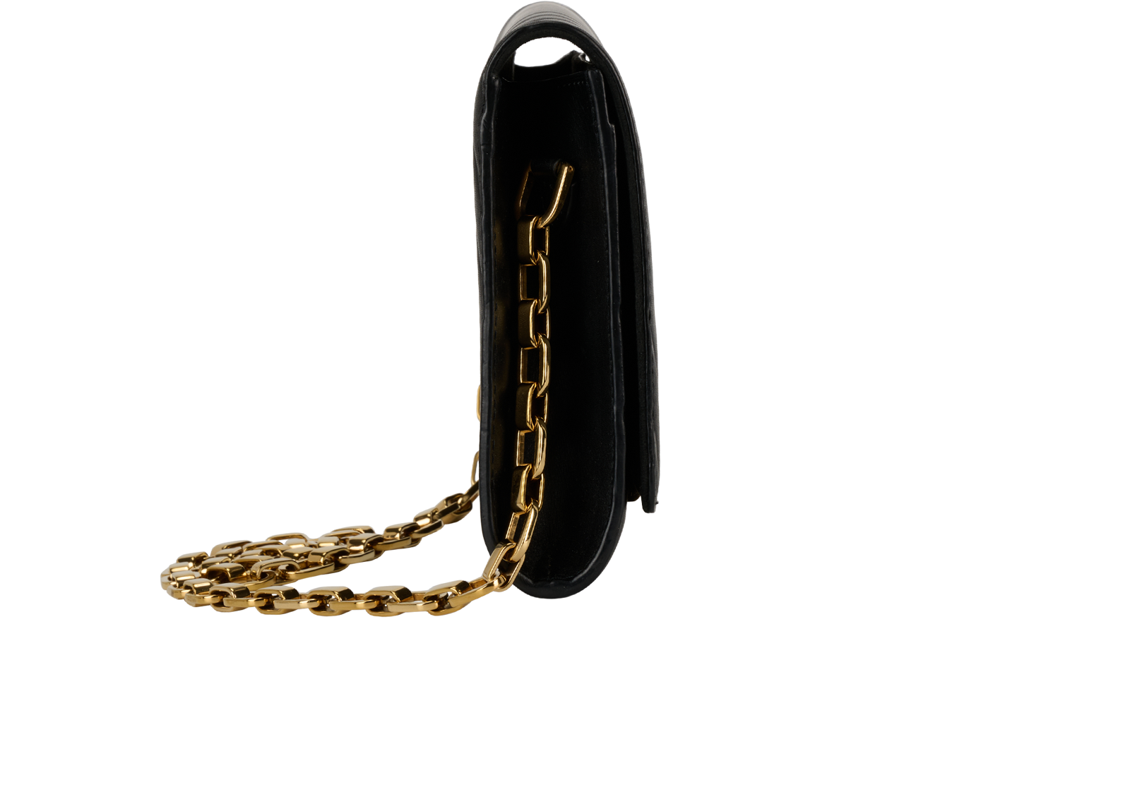 Airy VLouise Pochette, &pound;895, Handbags, Black, Leather, Side view